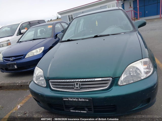 1999 Honda Civic მანქანა იყიდება აუქციონზე, vin: 2HGEJ6681XH918463, აუქციონის ნომერი: 40072451