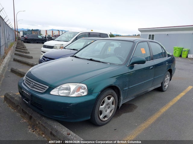 1999 Honda Civic მანქანა იყიდება აუქციონზე, vin: 2HGEJ6681XH918463, აუქციონის ნომერი: 40072451