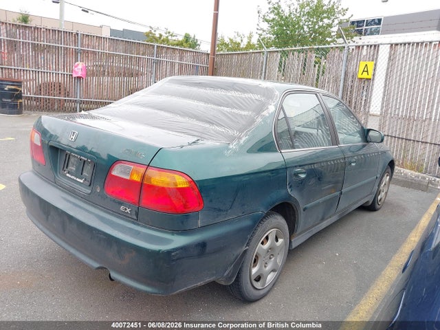 1999 Honda Civic მანქანა იყიდება აუქციონზე, vin: 2HGEJ6681XH918463, აუქციონის ნომერი: 40072451