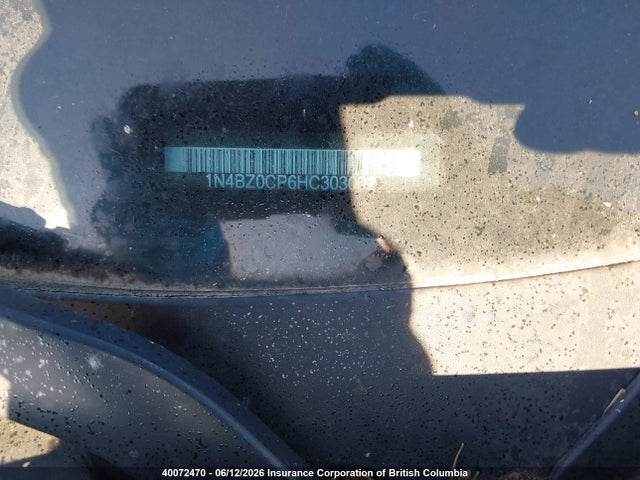 40072470 :رقم المزاد ، 1N4BZ0CP6HC303002 vin ، 2017 Nissan Leaf مزاد بيع