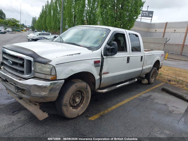 2004 Ford F350 მანქანა იყიდება აუქციონზე, vin: 1FTSW31P54EB43510, აუქციონის ნომერი: 40072509