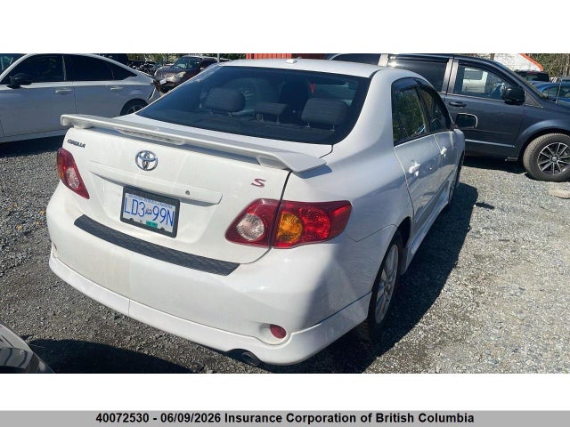 40072530 :رقم المزاد ، 2T1BU40E09C052943 vin ، 2009 Toyota Corolla S/le/xle مزاد بيع