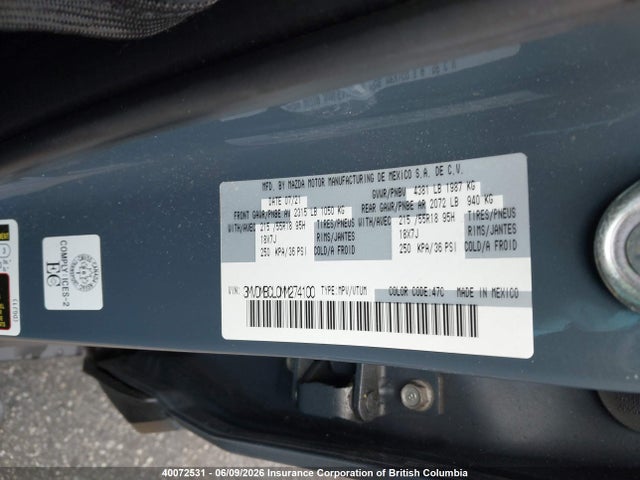 3MVDMBCL0MM274100 Mazda CX-30