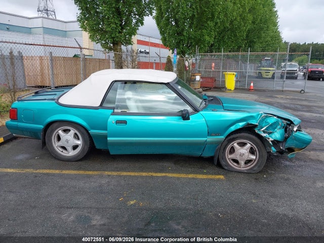 40072551 :رقم المزاد ، 1FACP44E8NF135615 vin ، 1992 Ford Mustang Lx مزاد بيع