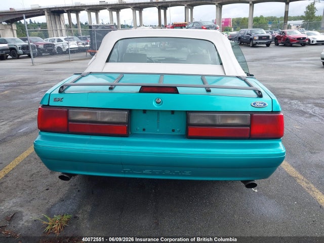 40072551 :رقم المزاد ، 1FACP44E8NF135615 vin ، 1992 Ford Mustang Lx مزاد بيع