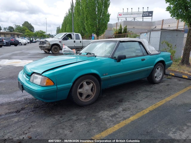 40072551 :رقم المزاد ، 1FACP44E8NF135615 vin ، 1992 Ford Mustang Lx مزاد بيع