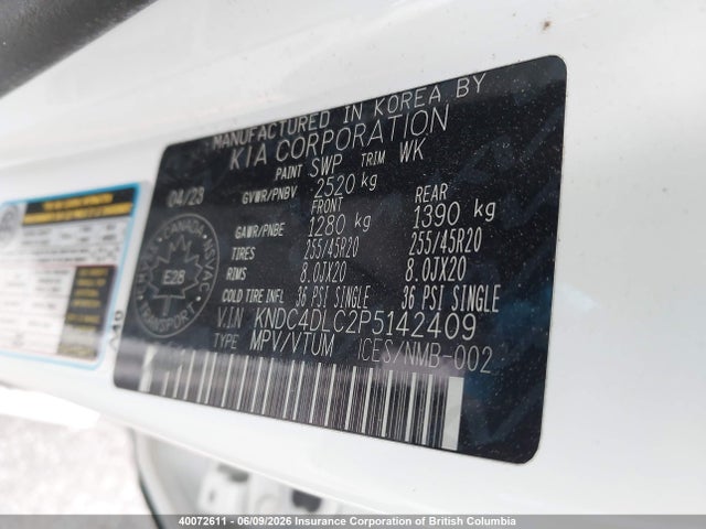 KIA EV6 2023 KNDC4DLC2P5142409 Image 9