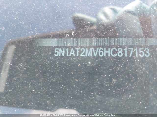 Aukcja sprzedaży 2017 Nissan Rogue, vin: 5N1AT2MV6HC817153, numer aukcji: 40072612