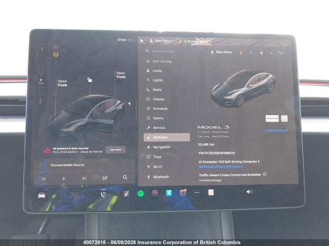5YJ3E1EB0SF886212 Tesla MODEL 3