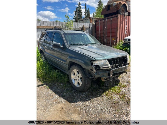 Aukcja sprzedaży 2003 Jeep Grand Cherokee Overland, vin: 1J8GW68J43C615109, numer aukcji: 40072620