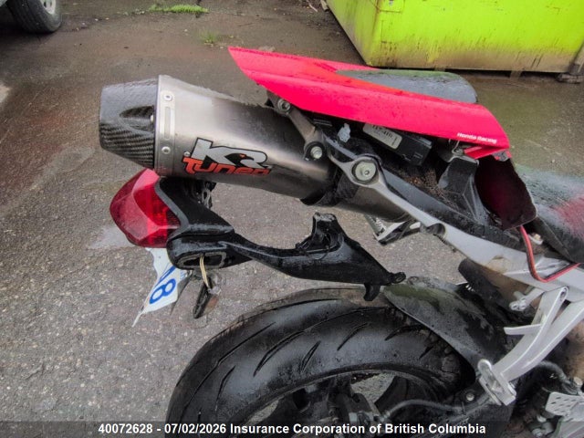 Продаж на аукціоні авто 2007 Honda Cbr600 Rr, vin: JH2PC40247M000642, номер лоту: 40072628