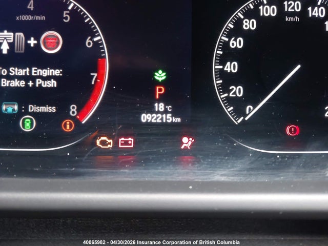 40065982 :رقم المزاد ، 1HGCV1F35JA808346 vin ، 2018 Honda Accord Sport مزاد بيع