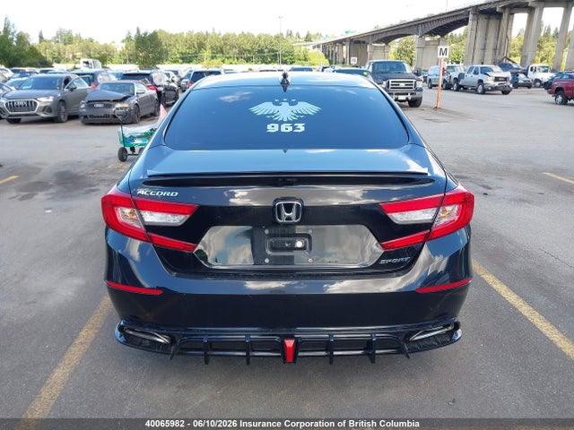 40065982 :رقم المزاد ، 1HGCV1F35JA808346 vin ، 2018 Honda Accord Sport مزاد بيع