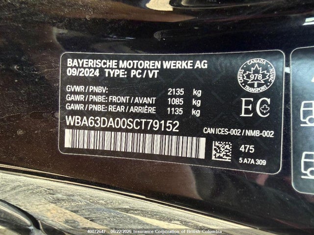 BMW 430I 2025 WBA63DA00SCT79152 Image 9