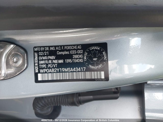 Porsche TAYCAN 4S 2021 WP0AB2Y19MSA43417 Image 19