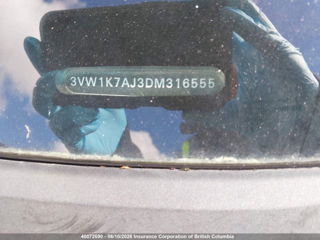 Aukcja sprzedaży 2013 Volkswagen Jetta, vin: 3VW1K7AJ3DM316555, numer aukcji: 40072690