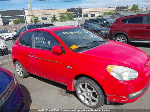 40072725 :رقم المزاد ، KMHCN35C47U041426 vin ، 2007 Hyundai Accent Gs مزاد بيع