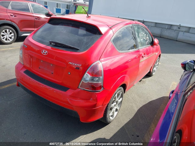 40072725 :رقم المزاد ، KMHCN35C47U041426 vin ، 2007 Hyundai Accent Gs مزاد بيع