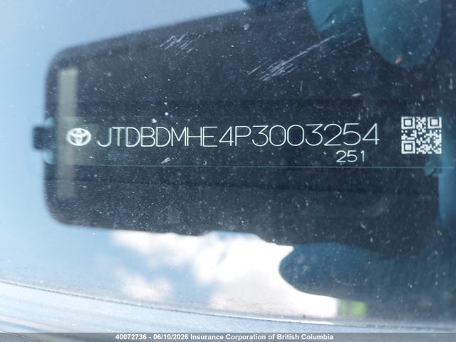 Aukcja sprzedaży 2023 Toyota Corolla Hybrid Se, vin: JTDBDMHE4P3003254, numer aukcji: 40072736