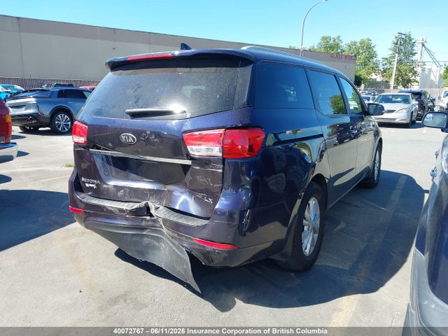 Aukcja sprzedaży 2018 Kia Sedona Lx, vin: KNDMB5C10J6392697, numer aukcji: 40072767