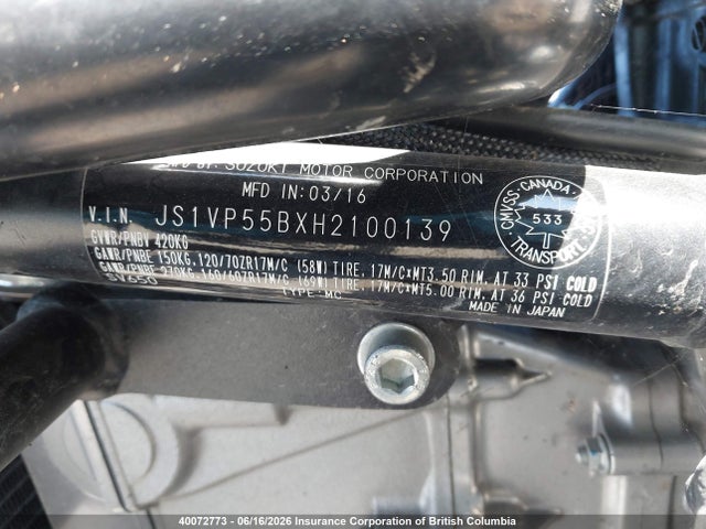 Suzuki Sv650 A 2017 JS1VP55BXH2100139 Image 10