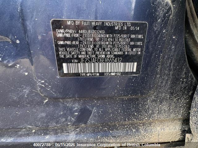 Subaru Forester 2.5i Premium 2014 JF2SJAEC6EH555432 Image 9