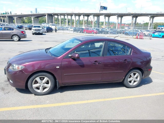 2008 Mazda Mazda3 Gs/gx მანქანა იყიდება აუქციონზე, vin: JM1BK32F681825780, აუქციონის ნომერი: 40072792