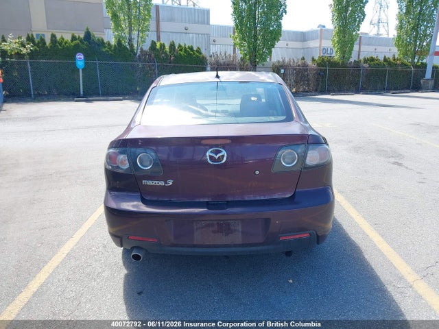 2008 Mazda Mazda3 Gs/gx მანქანა იყიდება აუქციონზე, vin: JM1BK32F681825780, აუქციონის ნომერი: 40072792
