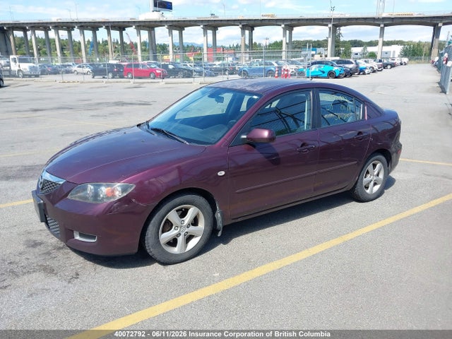 2008 Mazda Mazda3 Gs/gx მანქანა იყიდება აუქციონზე, vin: JM1BK32F681825780, აუქციონის ნომერი: 40072792
