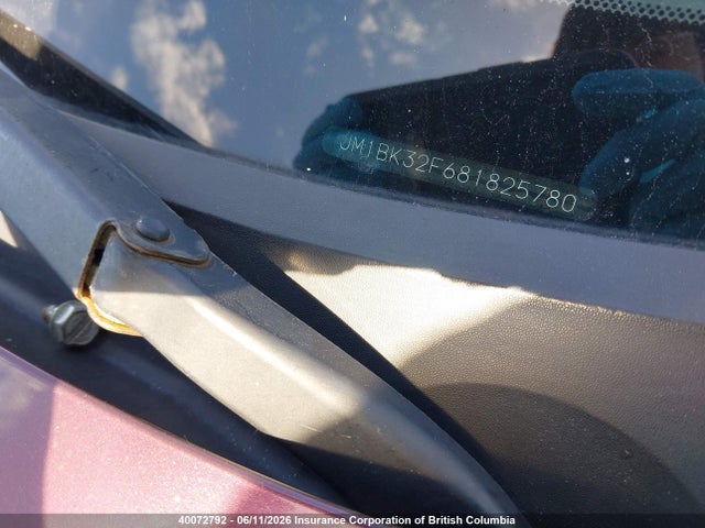 2008 Mazda Mazda3 Gs/gx მანქანა იყიდება აუქციონზე, vin: JM1BK32F681825780, აუქციონის ნომერი: 40072792