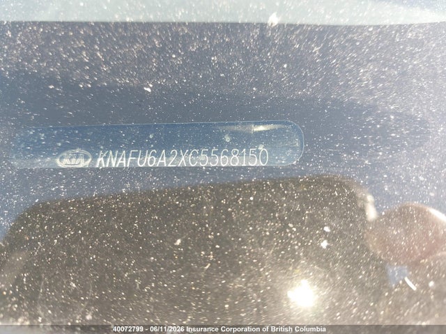 Aukcja sprzedaży 2012 Kia Forte, vin: KNAFU6A2XC5568150, numer aukcji: 40072799