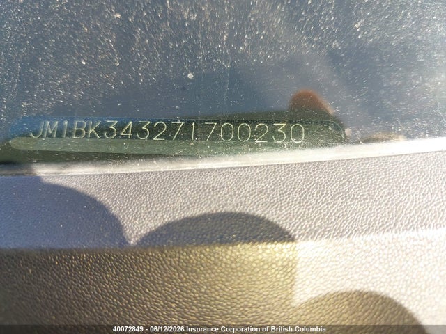 2007 Mazda 3 Hatchback მანქანა იყიდება აუქციონზე, vin: JM1BK343271700230, აუქციონის ნომერი: 40072849