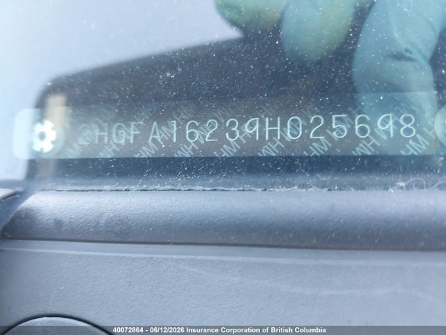 Aukcja sprzedaży 2009 Honda Civic, vin: 2HGFA16239H025698, numer aukcji: 40072864