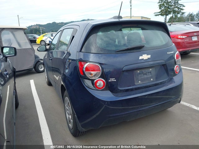 2015 Chevrolet Sonic მანქანა იყიდება აუქციონზე, vin: 1G1JA6SH3F4203062, აუქციონის ნომერი: 40072892