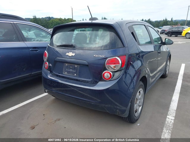 2015 Chevrolet Sonic მანქანა იყიდება აუქციონზე, vin: 1G1JA6SH3F4203062, აუქციონის ნომერი: 40072892