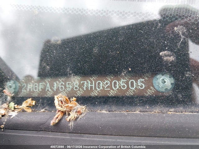 Продаж на аукціоні авто 2007 Honda Civic, vin: 2HGFA16587H020505, номер лоту: 40072898