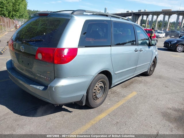 40072908 :رقم المزاد ، 5TDZA29C66S389388 vin ، 2006 Toyota Sienna Ce مزاد بيع