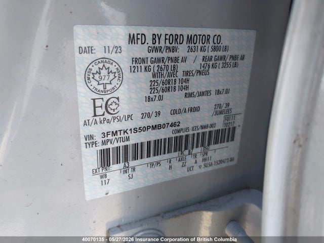 Ford Mustang Mach-e Select 2023 3FMTK1S50PMB07462 Image 9