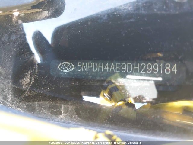 2013 Hyundai Elantra Gl მანქანა იყიდება აუქციონზე, vin: 5NPDH4AE9DH299184, აუქციონის ნომერი: 40072958