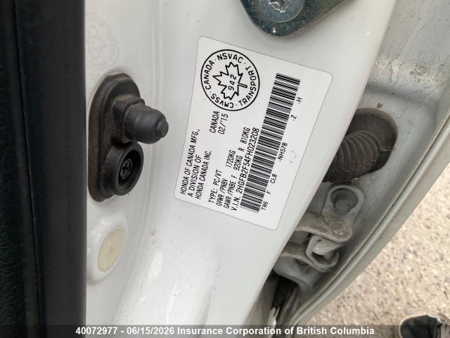 Honda Civic 2015 2HGFB2F54FH023208 Image 11
