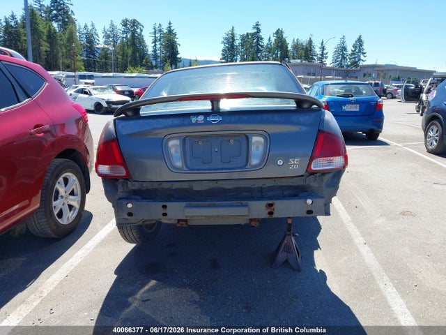 2001 Nissan Sentra Se მანქანა იყიდება აუქციონზე, vin: 3N1BB51D11L128658, აუქციონის ნომერი: 40066377