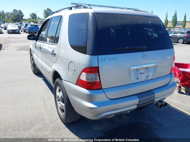 2002 Mercedes-benz Ml 500 მანქანა იყიდება აუქციონზე, vin: 4JGAB75E12A297901, აუქციონის ნომერი: 40073058