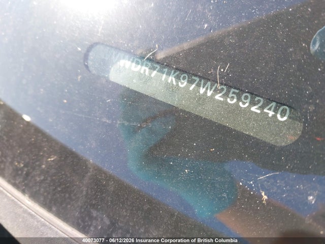 40073077 :رقم المزاد ، WVWDR71K97W259240 vin ، 2007 Volkswagen Rabbit مزاد بيع