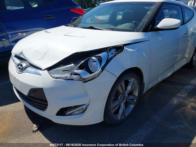 2013 Hyundai Veloster Tech მანქანა იყიდება აუქციონზე, vin: KMHTC6AD6DU163691, აუქციონის ნომერი: 40073117