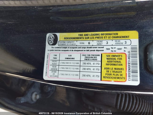 Ford F150 2021 1FTEW1CBXMKE00813 Image 9