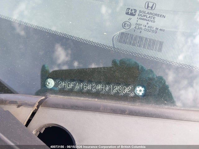 Продаж на аукціоні авто 2009 Honda Civic, vin: 2HGFA16429H112302, номер лоту: 40073156