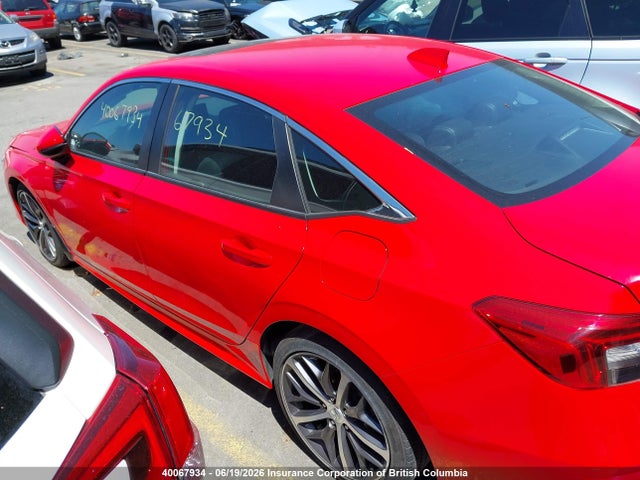 40067934 :رقم المزاد ، 2HGFE1F90NH000365 vin ، 2022 Honda Civic Touring مزاد بيع