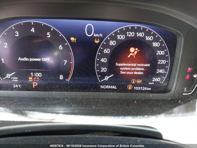 40067934 :رقم المزاد ، 2HGFE1F90NH000365 vin ، 2022 Honda Civic Touring مزاد بيع
