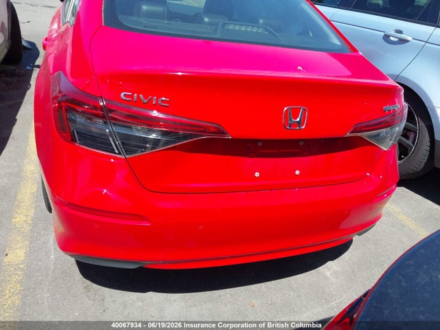 40067934 :رقم المزاد ، 2HGFE1F90NH000365 vin ، 2022 Honda Civic Touring مزاد بيع