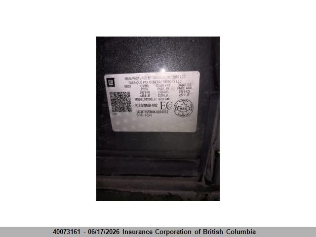 Chevrolet BOLT EV LT 2019 1G1FY6S04K4104062 Image 19
